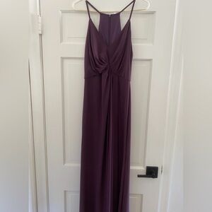 David’s Bridal Bridesmaid Dress — Plum, Size 8